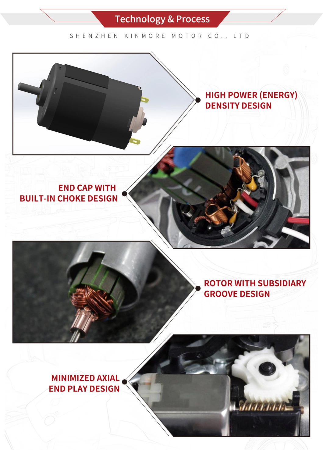Kinmore RS 590 12 V 15000 Rpm DC Motor for DVD Burner